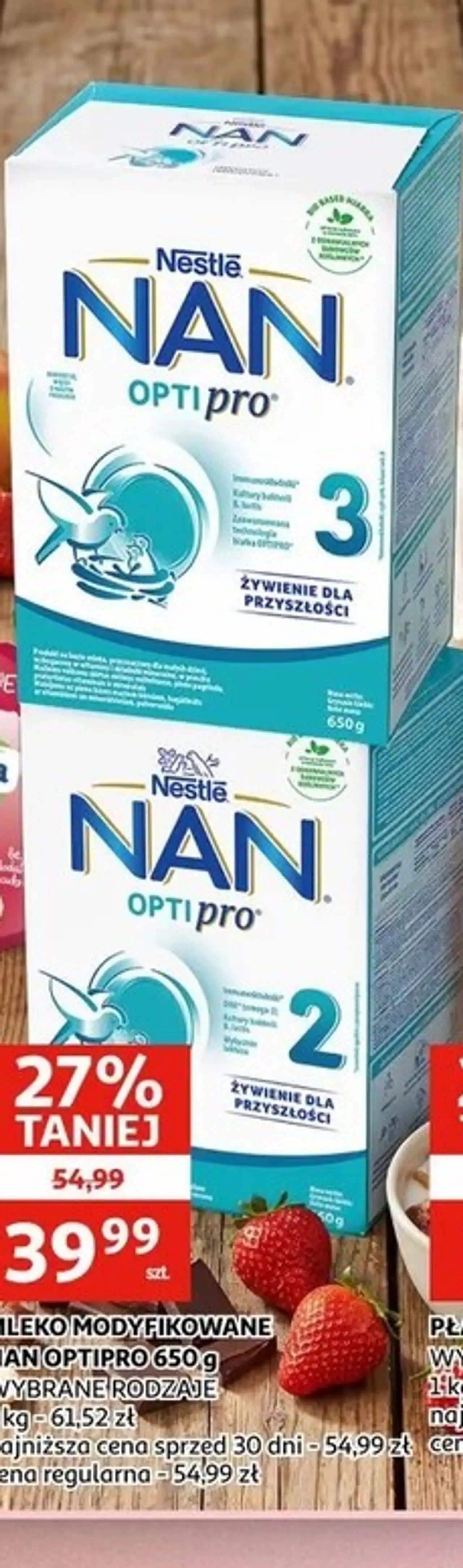 MLEKO MODYFIKOWANE NAN OPTIPRO 650 g WYBRANE RODZAJE