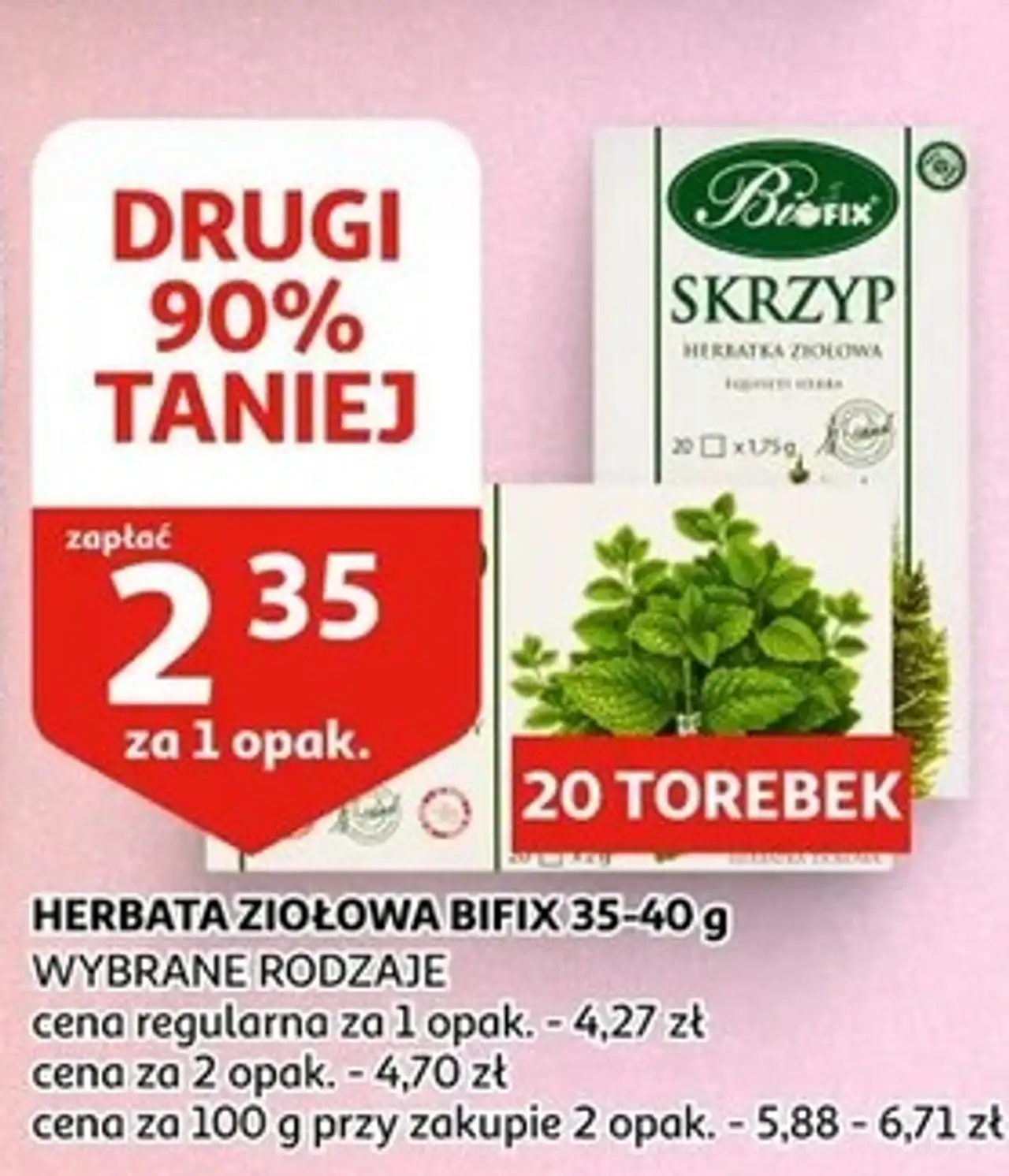 HERBATA ZIOŁOWA BIFIX 35-40 g WYBRANE RODZAJE