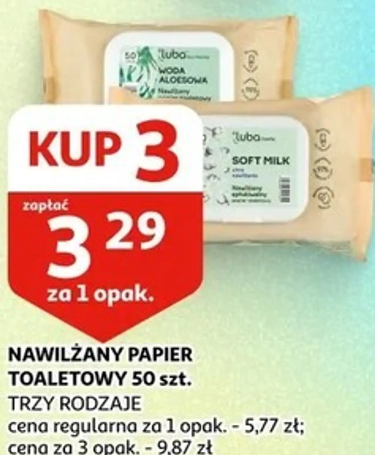NAWILŻANY PAPIER TOALETOWY 50 szt.
