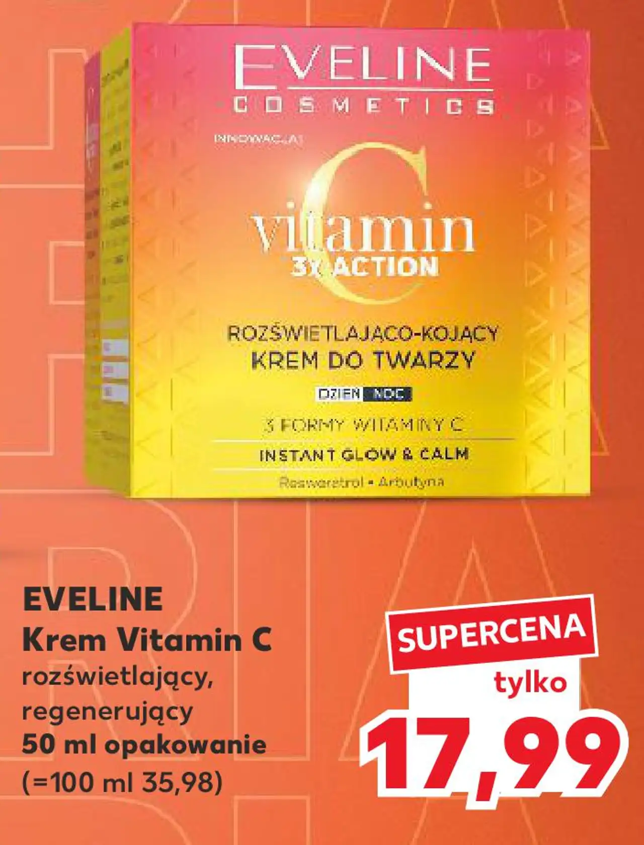 EVELINE Krem Vitamin C rozświetlający, regenerujący