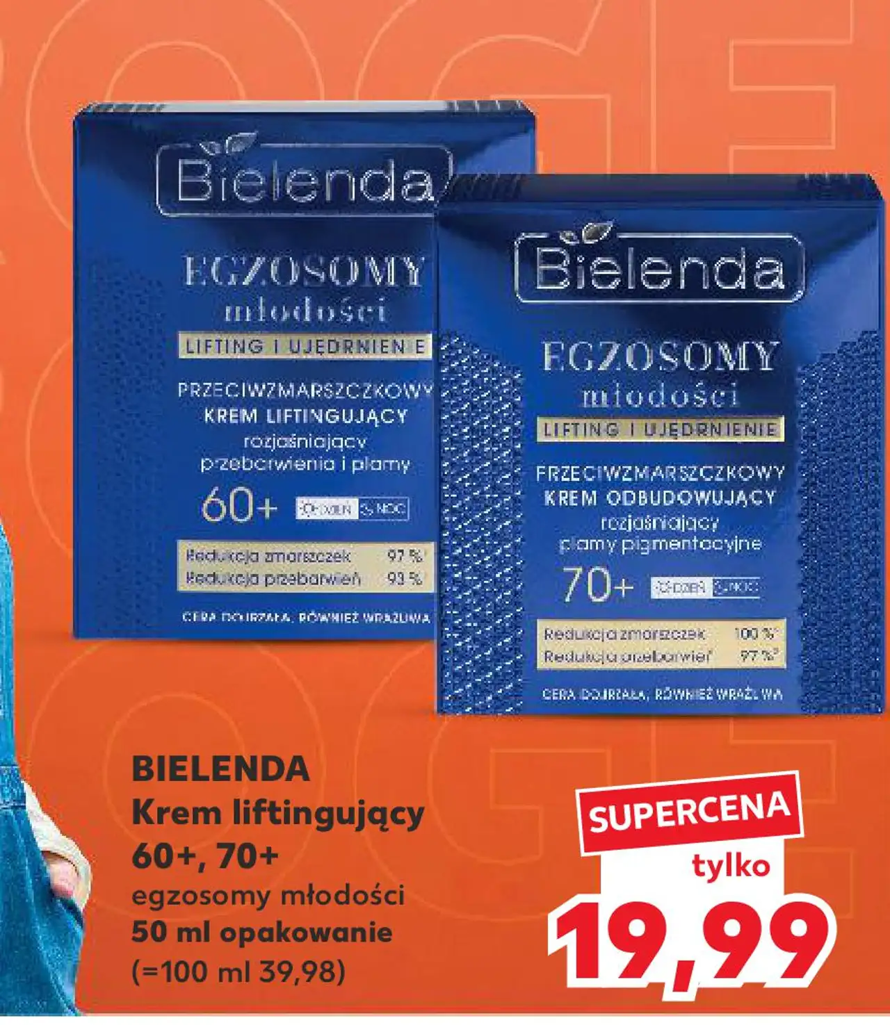 BIELENDA Krem liftingujący 60+, 70+ egzosomy młodości