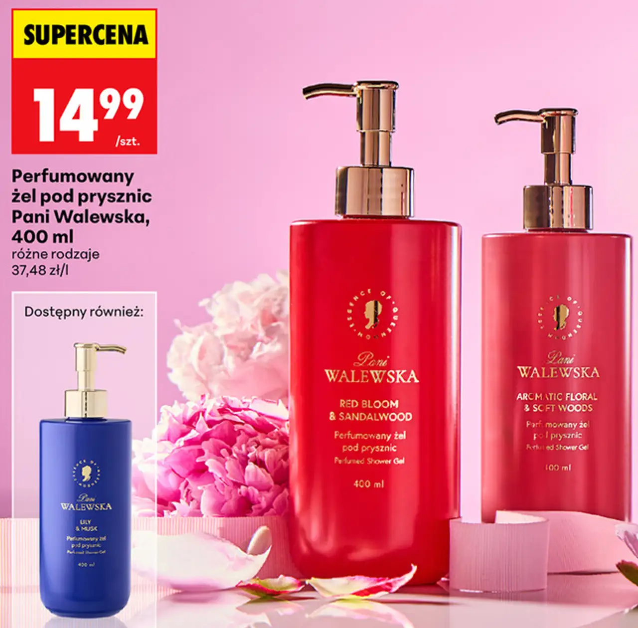 Perfumowany żel pod prysznic Pani Walewska, 400 ml