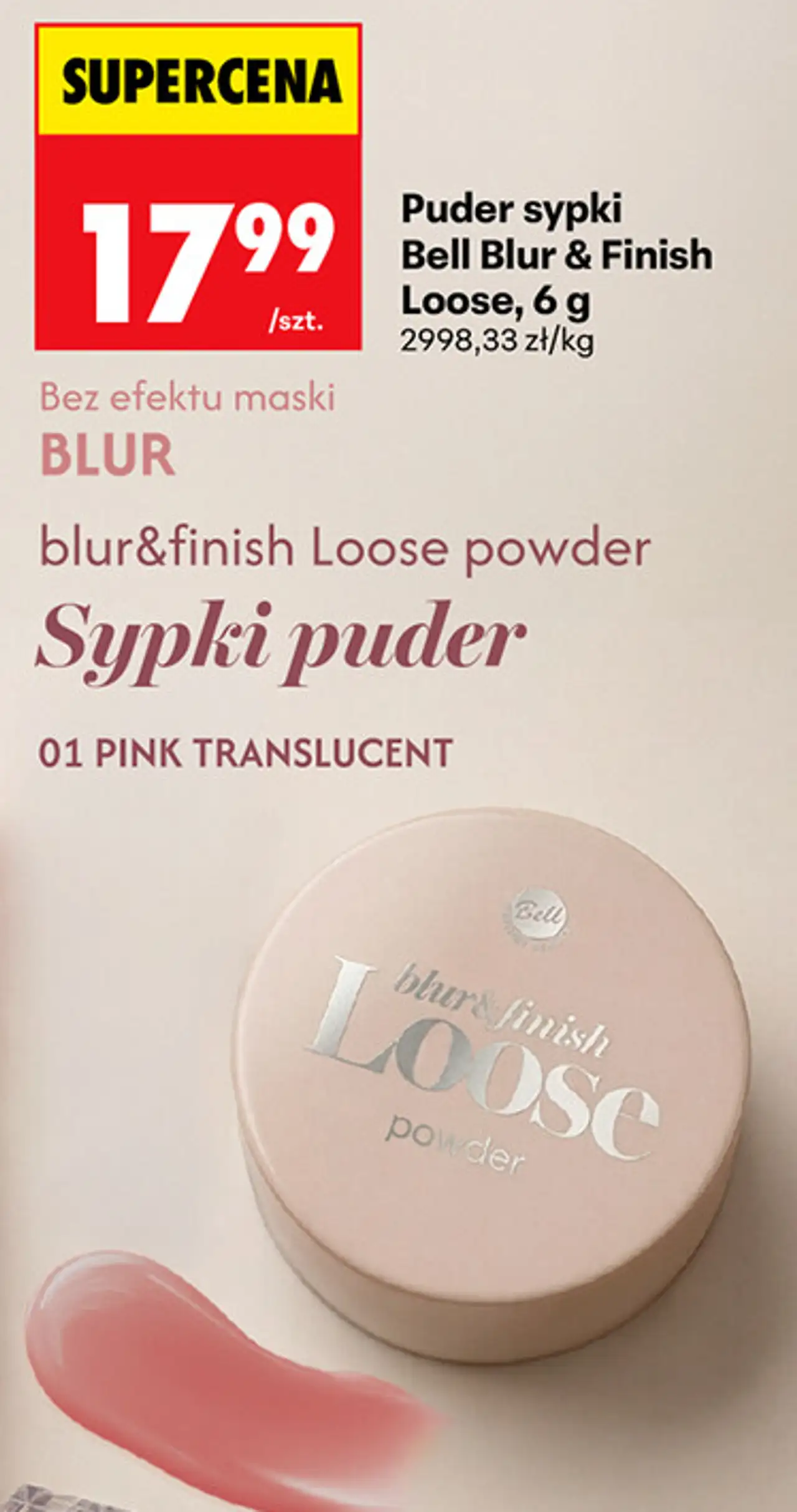 Puder sypki Bell Blur & Finish Loose, 6 g