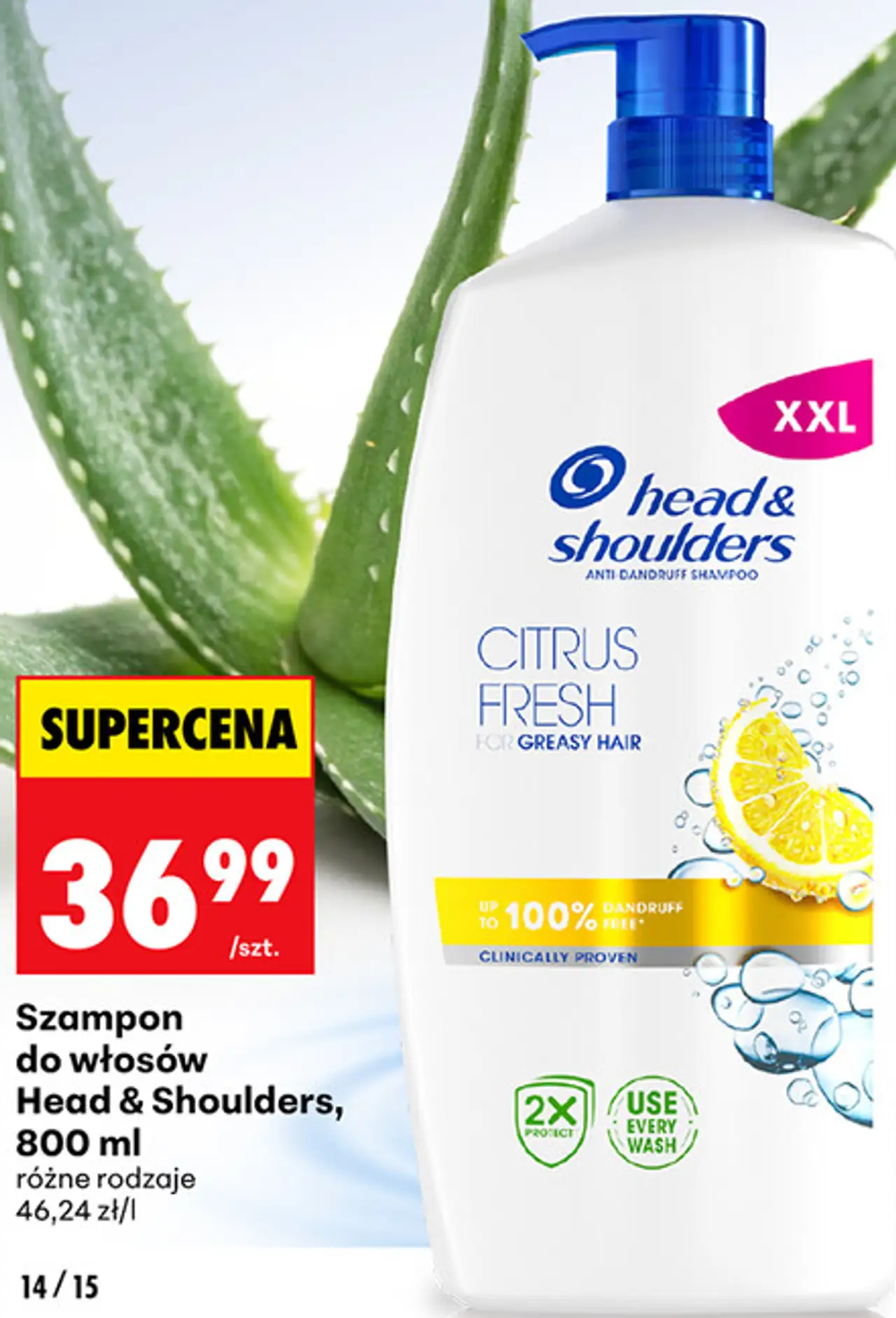 Szampon do włosów Head & Shoulders, 800 ml