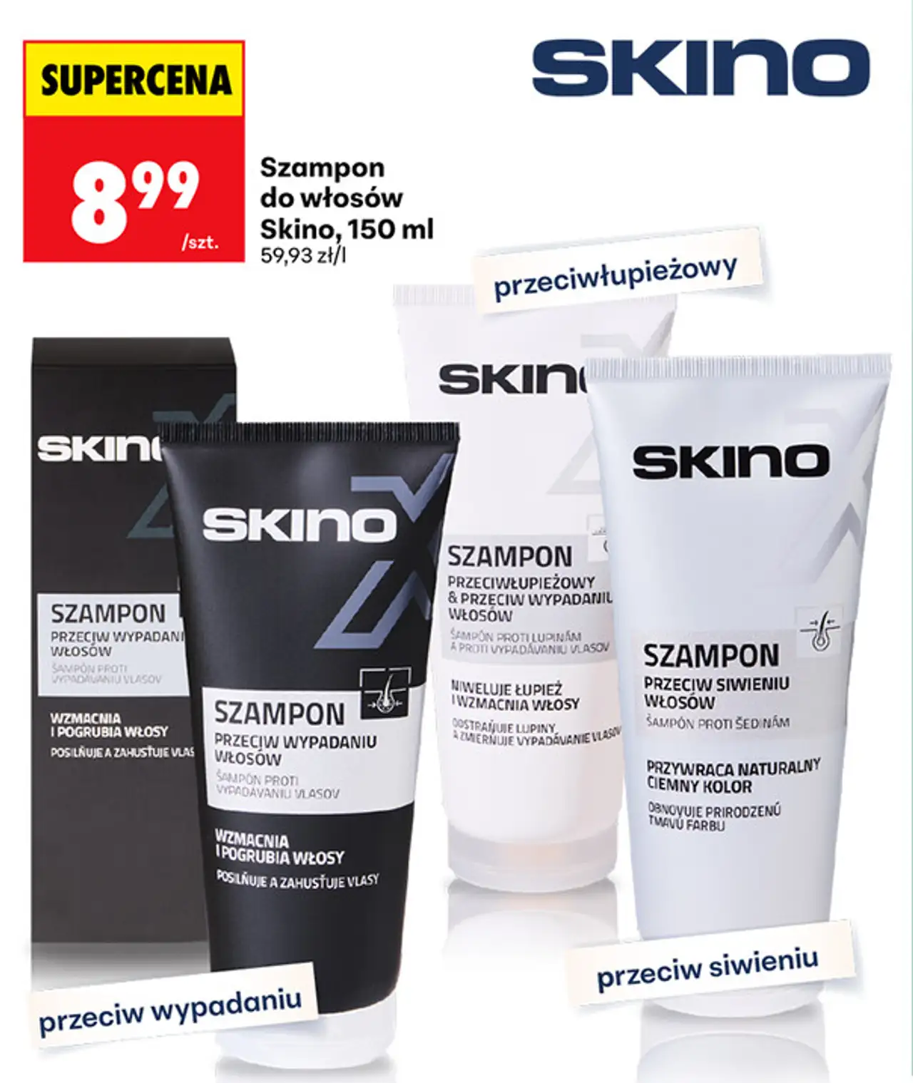 Szampon do włosów Skino, 150 ml