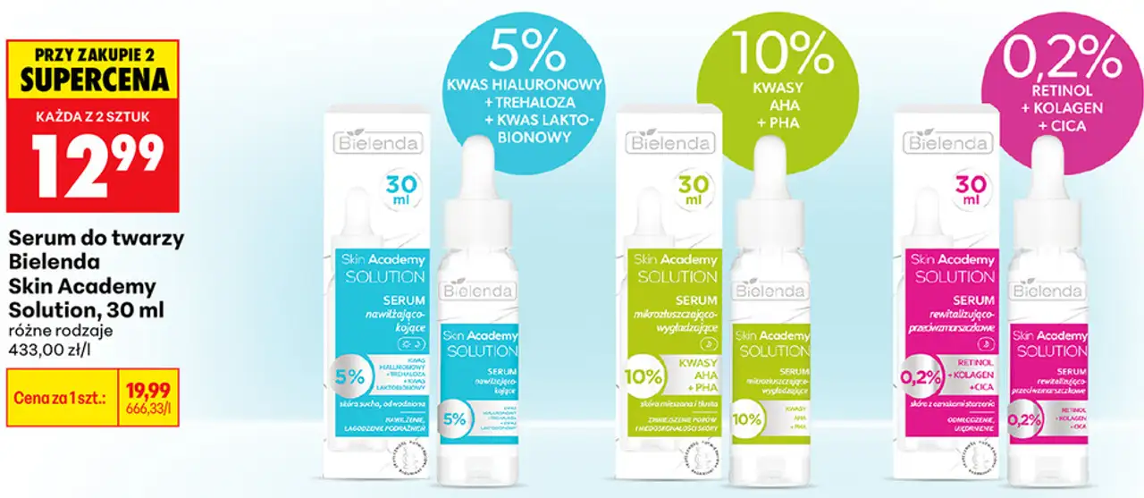 Serum do twarzy Bielenda Skin Academy Solution, 30 ml