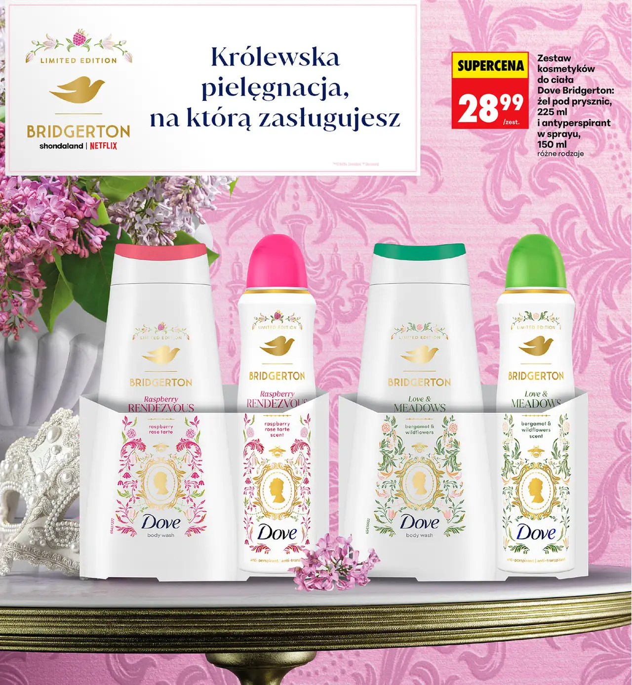 Zestaw kosmetyków do ciała Dove Bridgerton