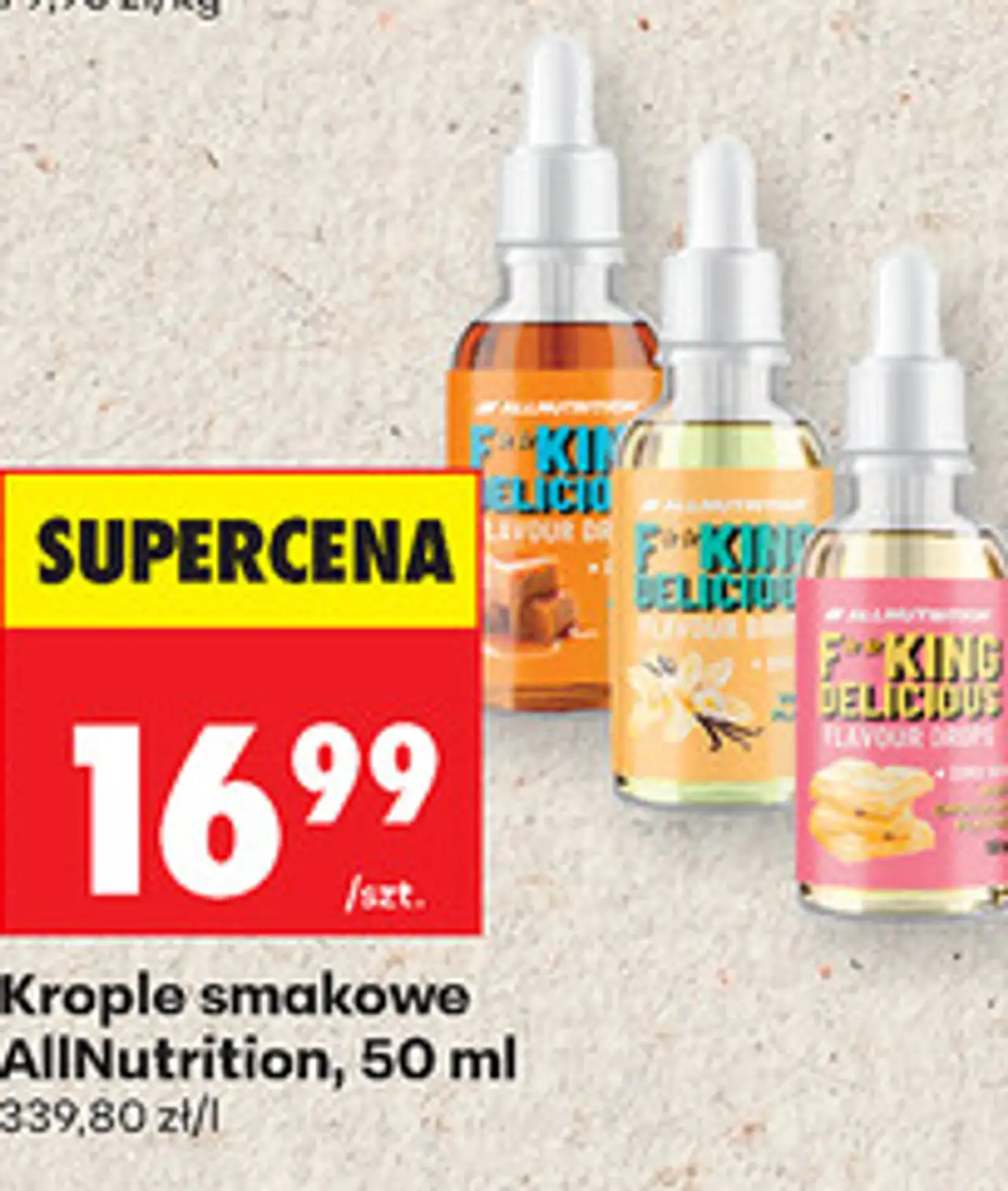 Krople smakowe AllNutrition, 50 ml