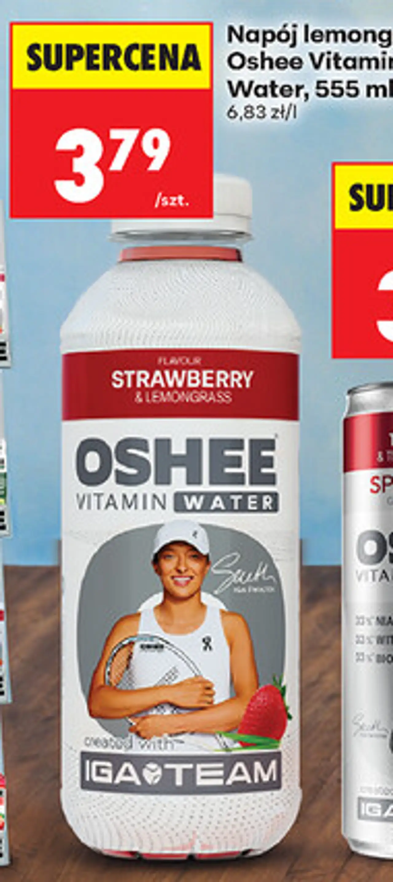 Napój lemongrass Oshee Vitamin Water, 555 ml