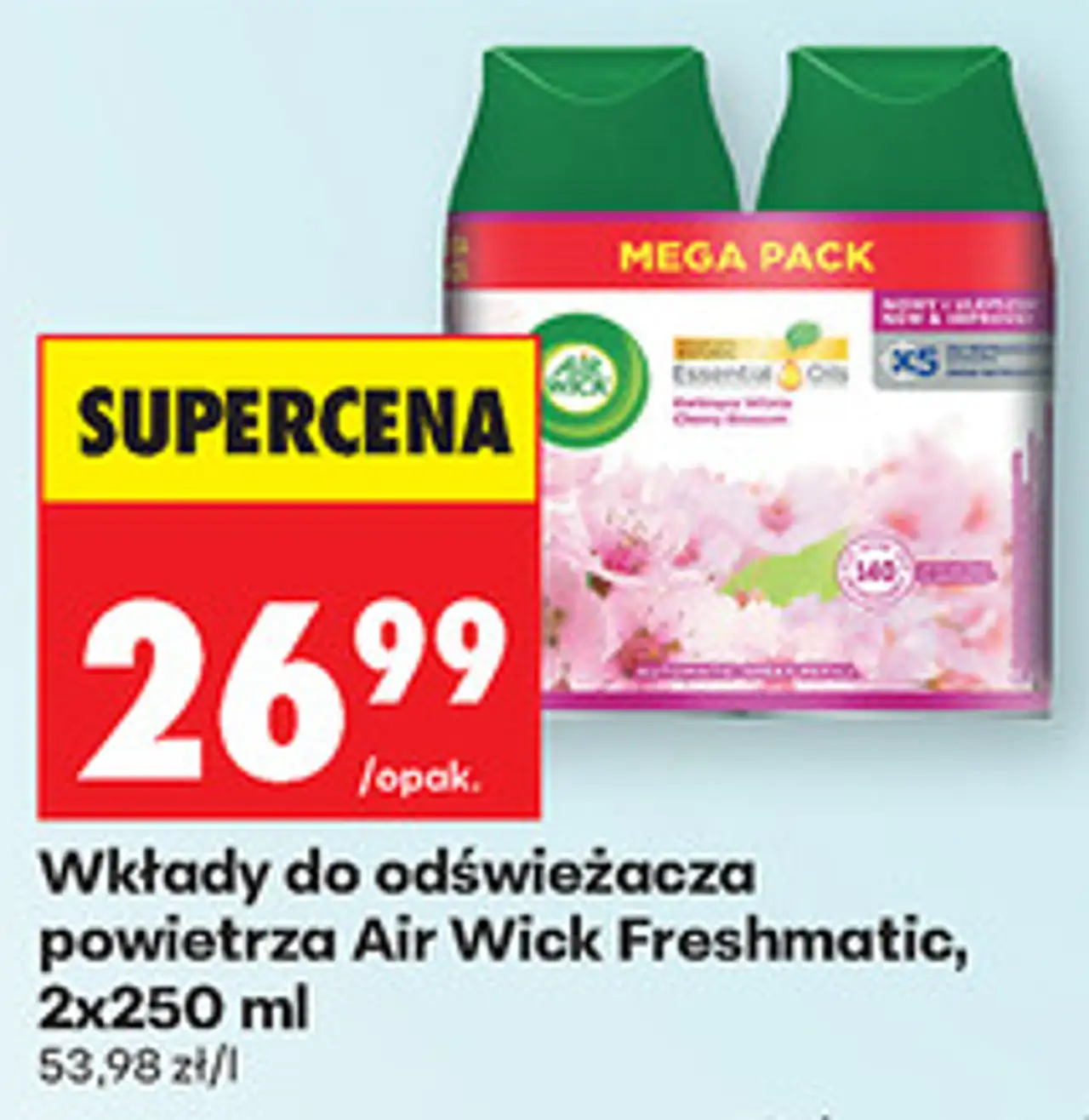 Wkłady do odświeżacza powietrza Air Wick Freshmatic, 2x250 ml