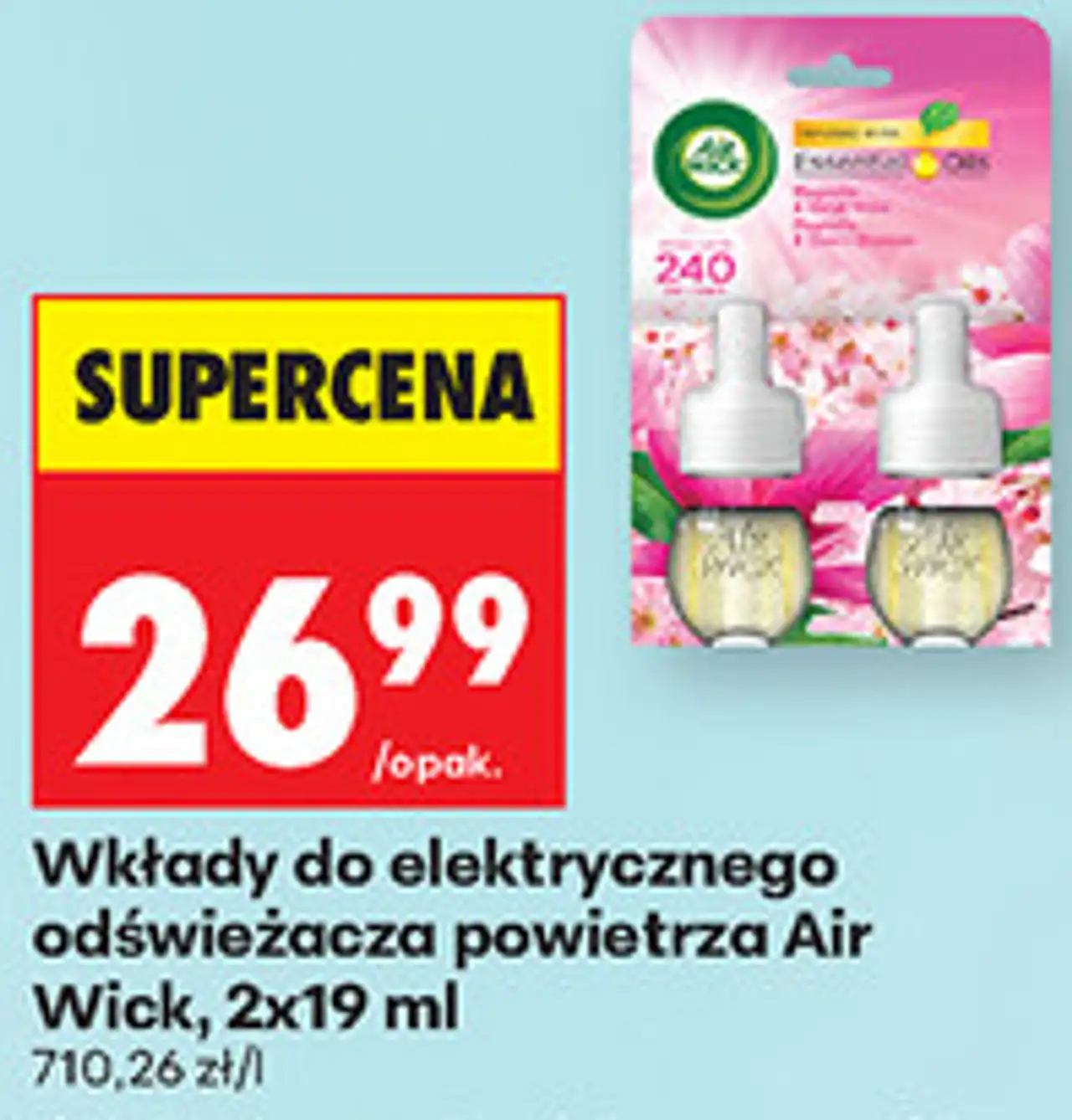 Wkłady do elektrycznego odświeżacza powietrza Air Wick, 2x19 ml