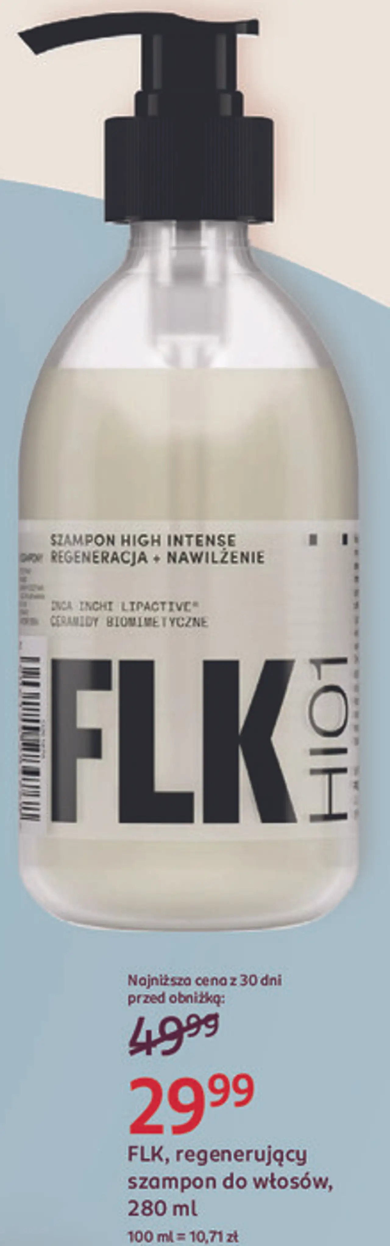 FLK, regenerujący szampon do włosów, 280 ml