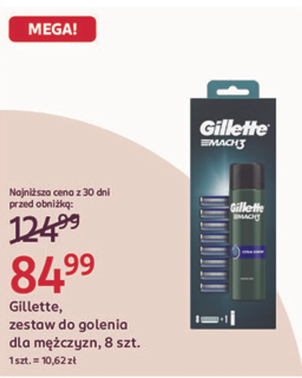 Gillette, zestaw do golenia dla mężczyzn, 8 szt.