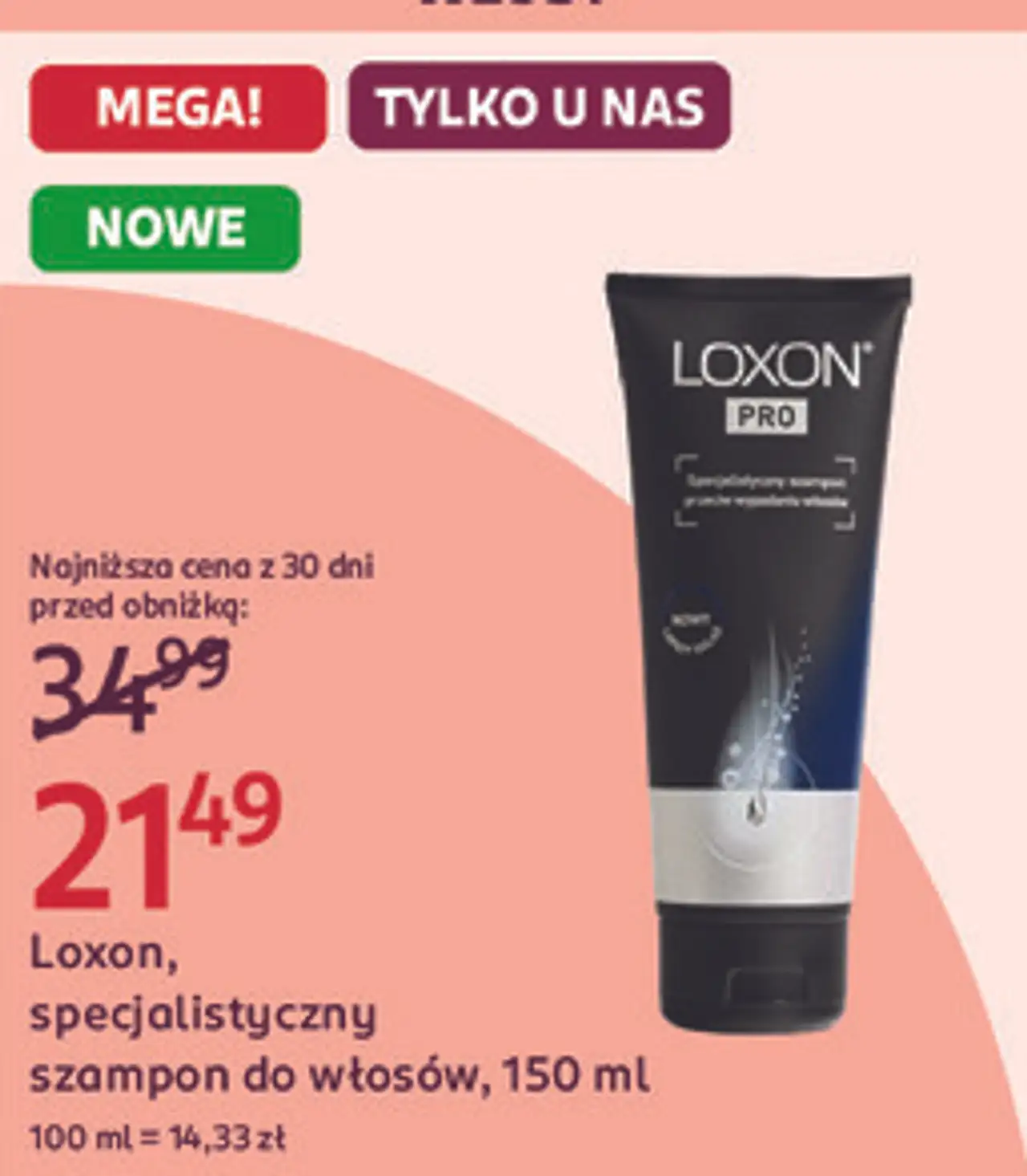 Loxon, specjalistyczny szampon do włosów, 150 ml