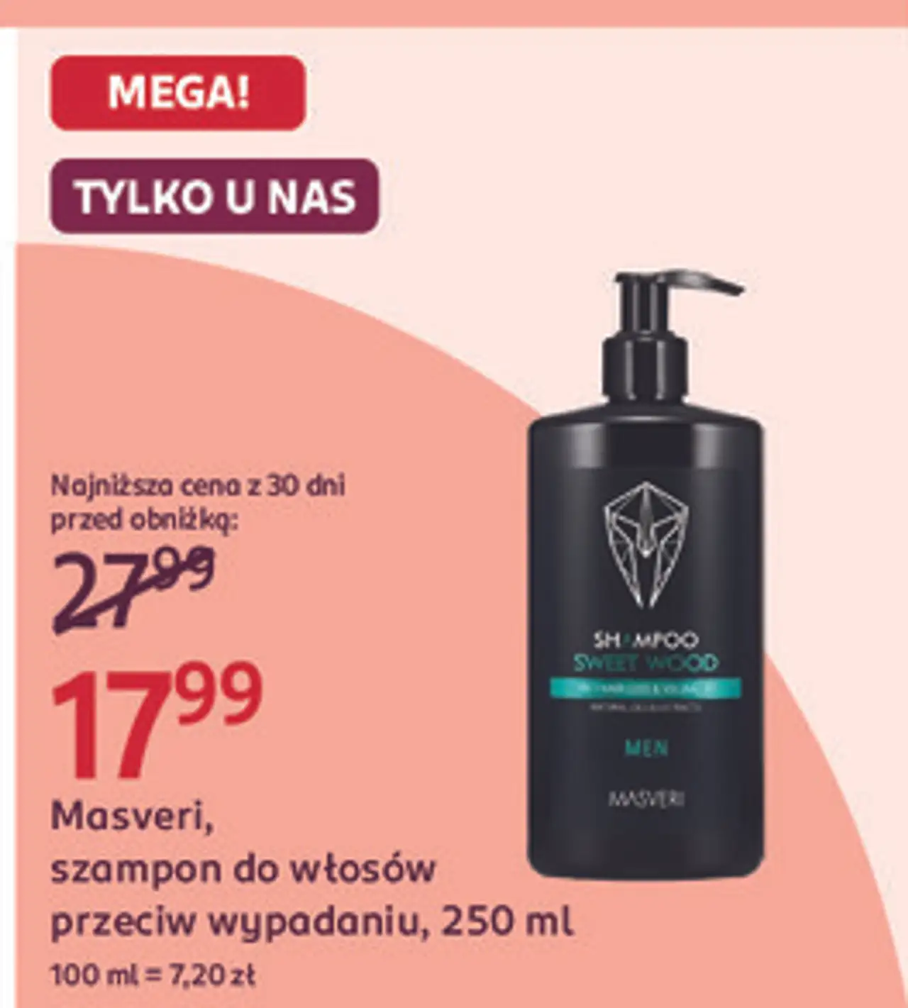 Masveri, szampon do włosów przeciw wypadaniu, 250 ml