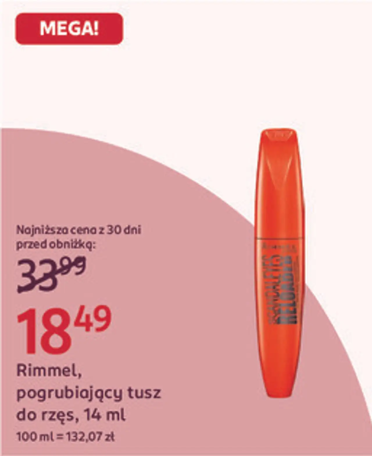 Rimmel, pogrubiający tusz do rzęs, 14 ml