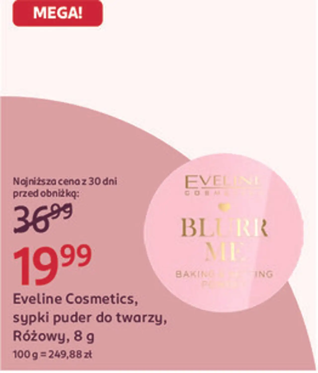 Eveline Cosmetics, sypki puder do twarzy, Różowy, 8 g