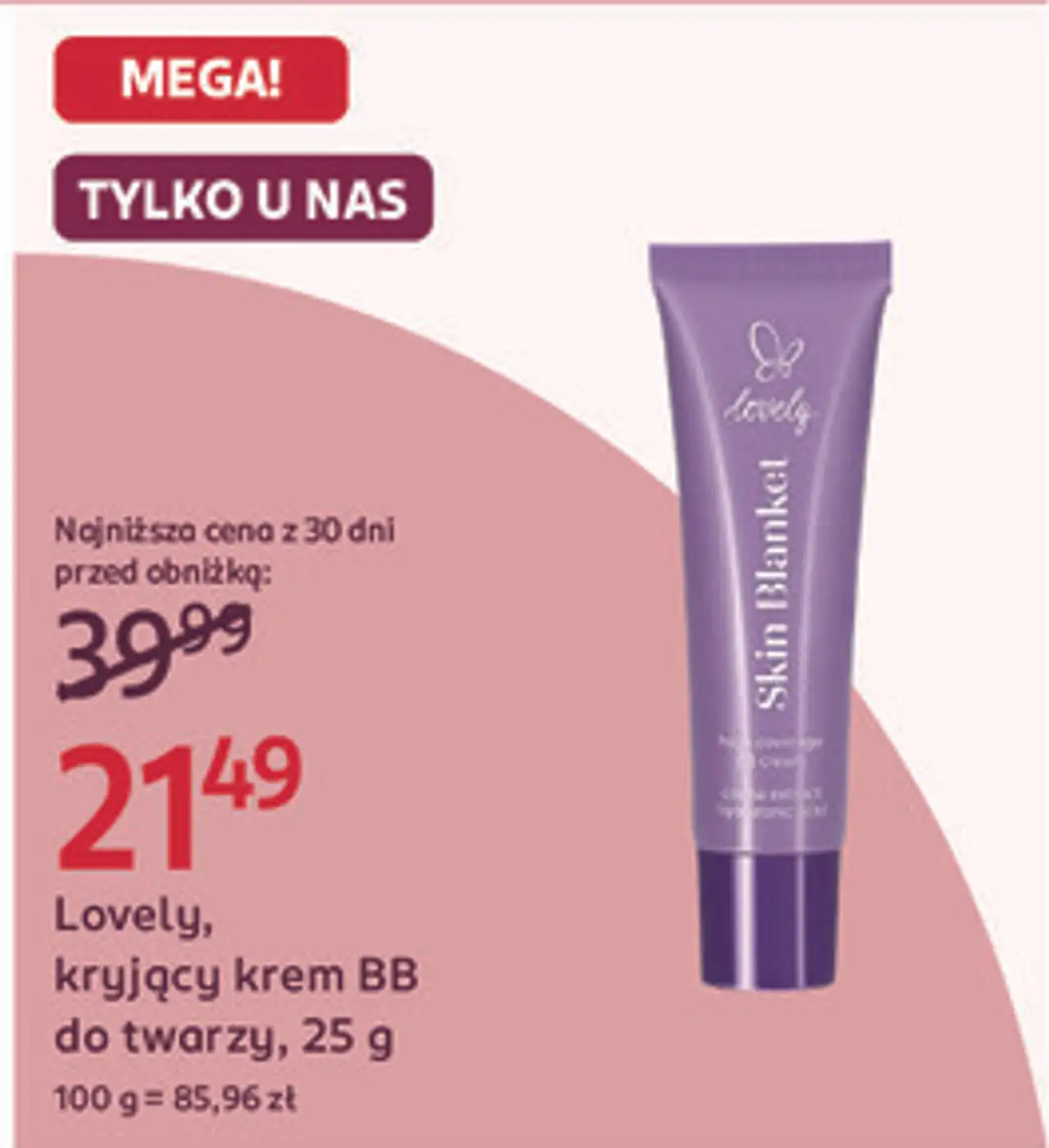 Lovely, kryjący krem BB do twarzy, 25 g