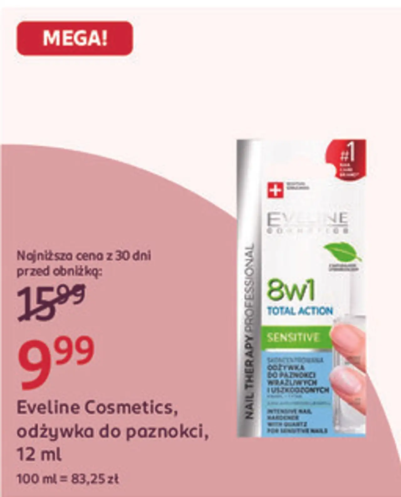 Eveline Cosmetics, odżywka do paznokci, 12 ml