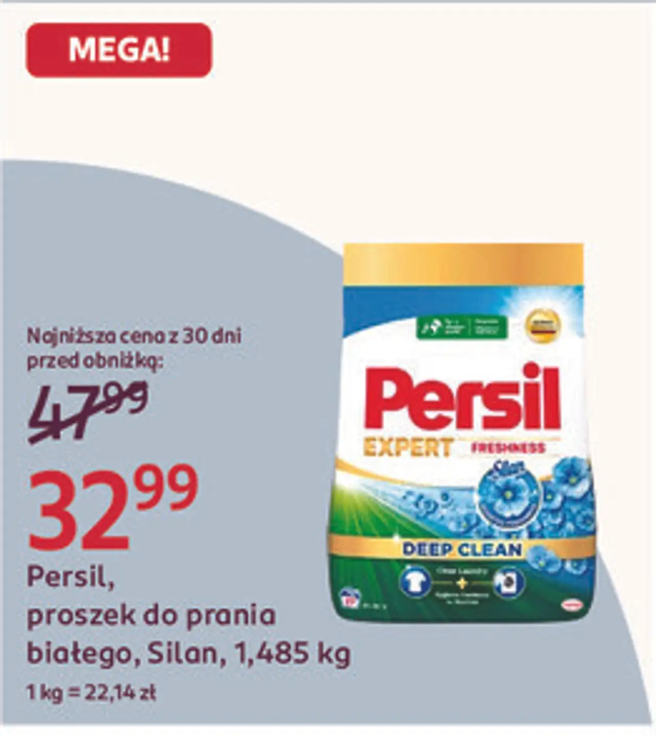 Persil, proszek do prania białego, Silan, 1,485 kg