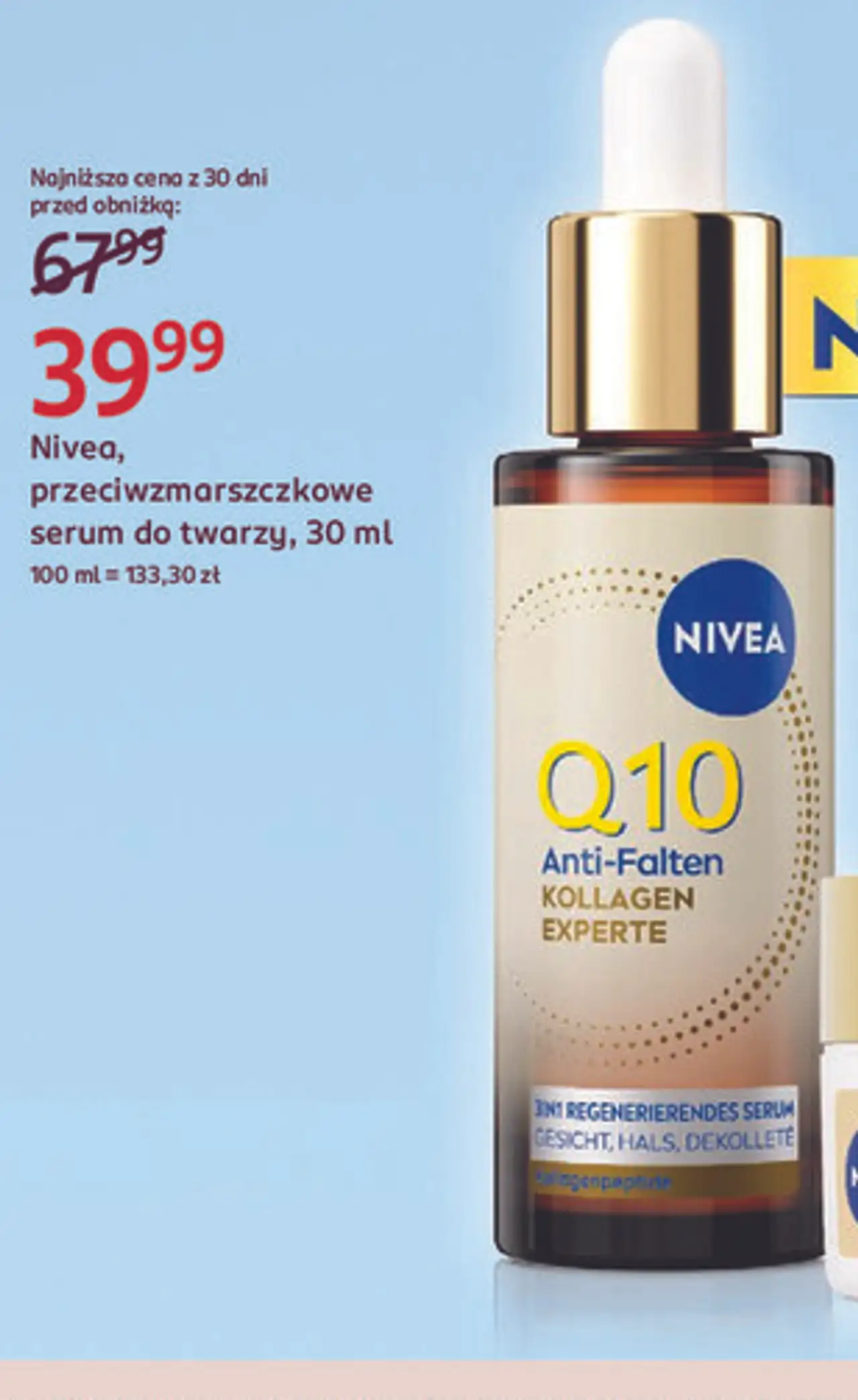 Nivea, przeciwzmarszczkowe serum do twarzy, 30 ml