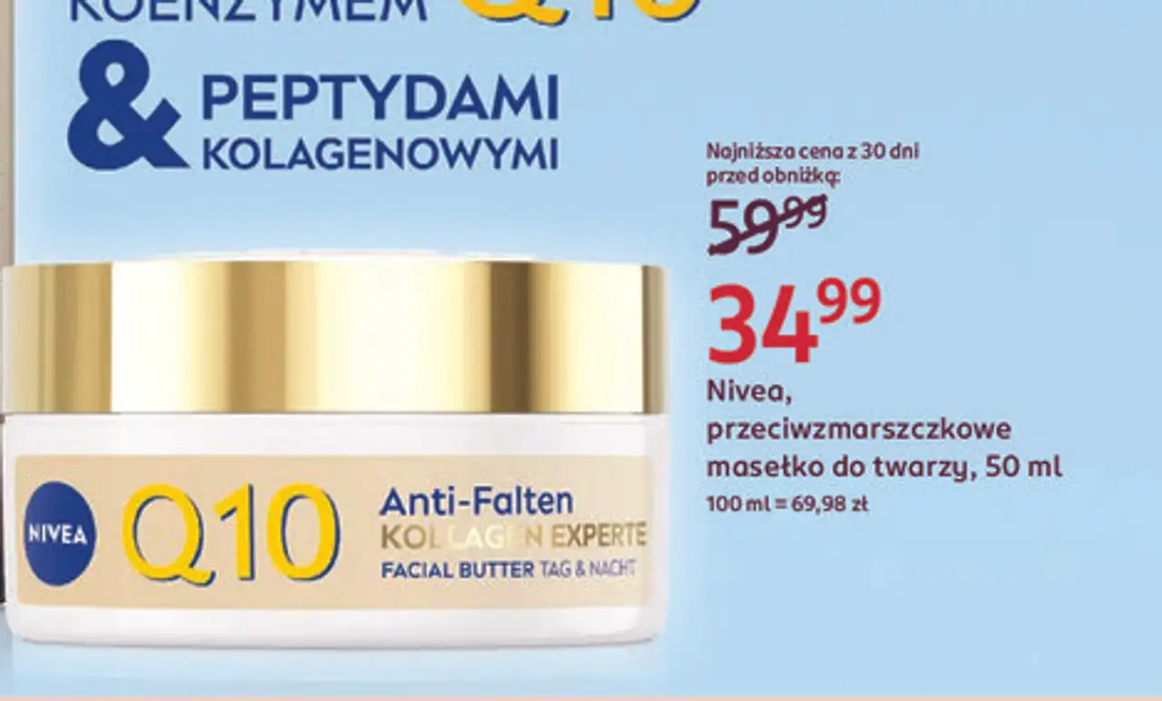 Nivea, przeciwzmarszczkowe masełko do twarzy, 50 ml