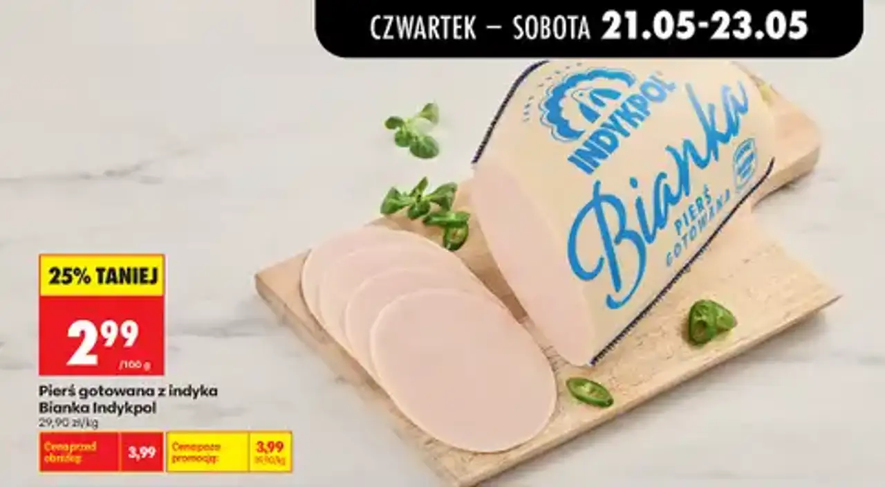 Pierś gotowana z indyka Bianka Indykpol