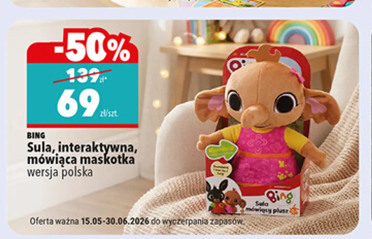 BING Sula, interaktywna, mówiąca maskotka