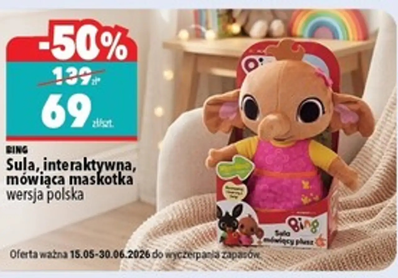 Sula, interaktywna, mówiąca maskotka wersja polska BING