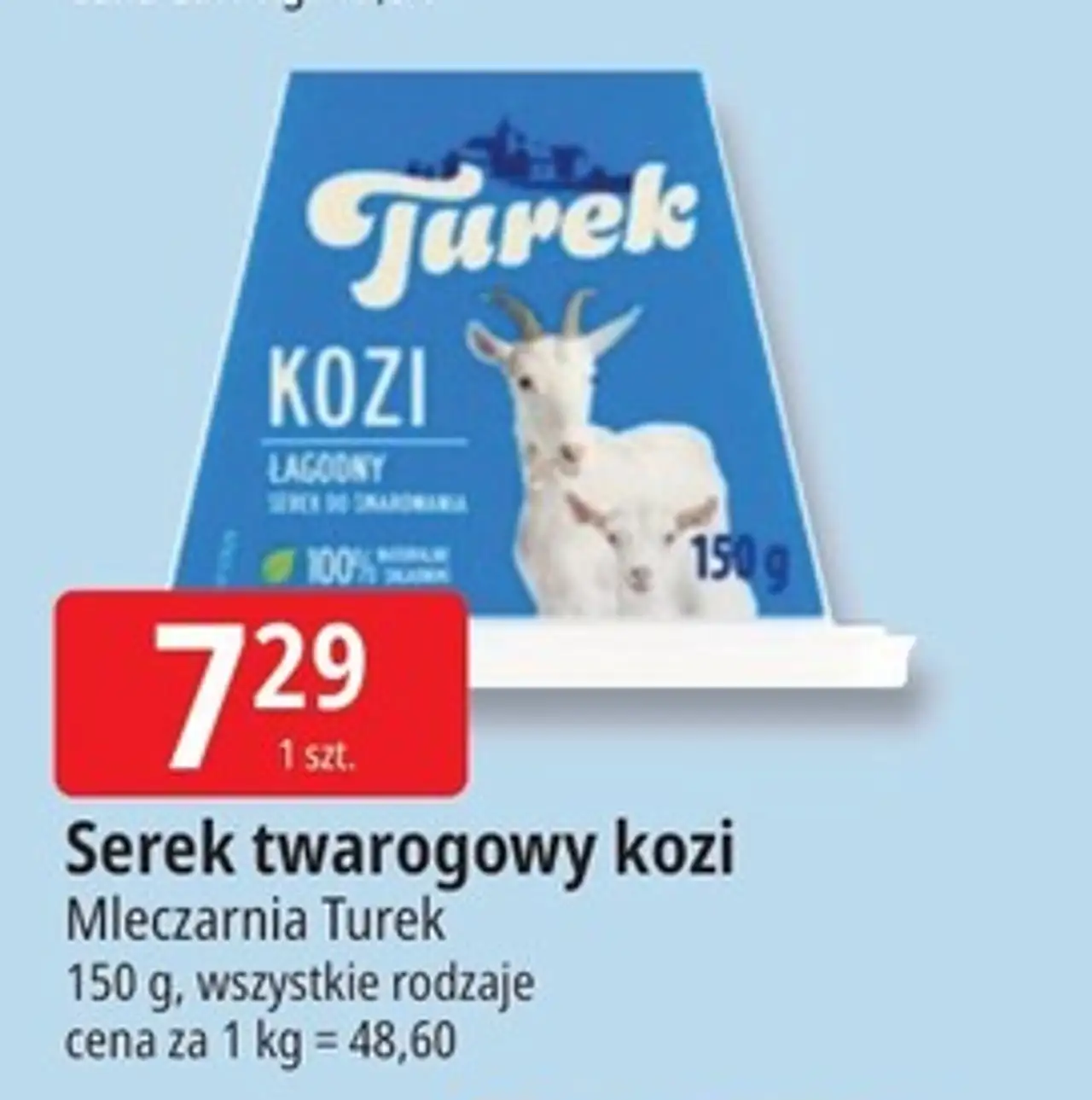 Serek twarogowy kozi Mleczarnia Turek