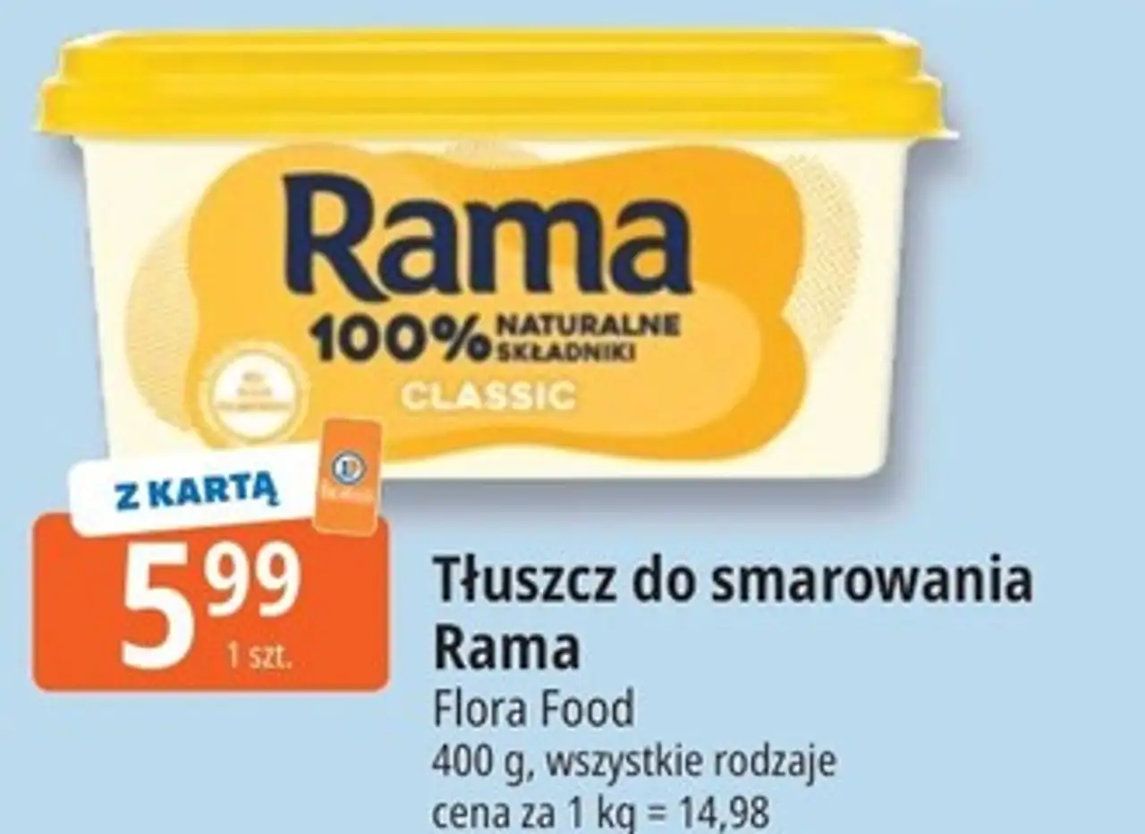 Tłuszcz do smarowania Rama Flora Food