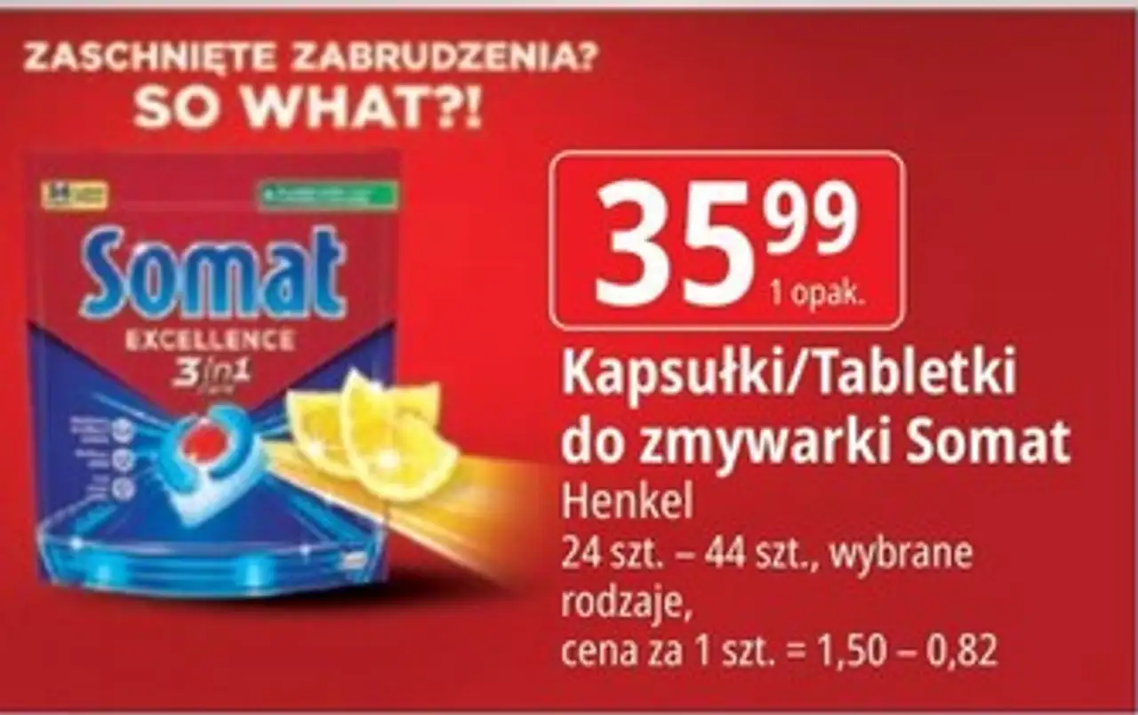 Kapsułki/Tabletki do zmywarki Somat