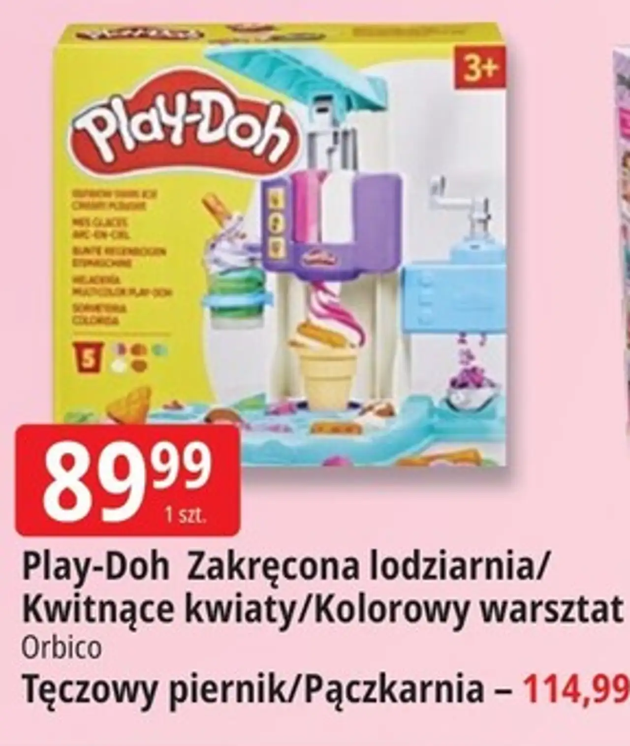 Play-Doh Zakręcona lodziarnia/ Kwitnące kwiaty/Kolorowy warsztat