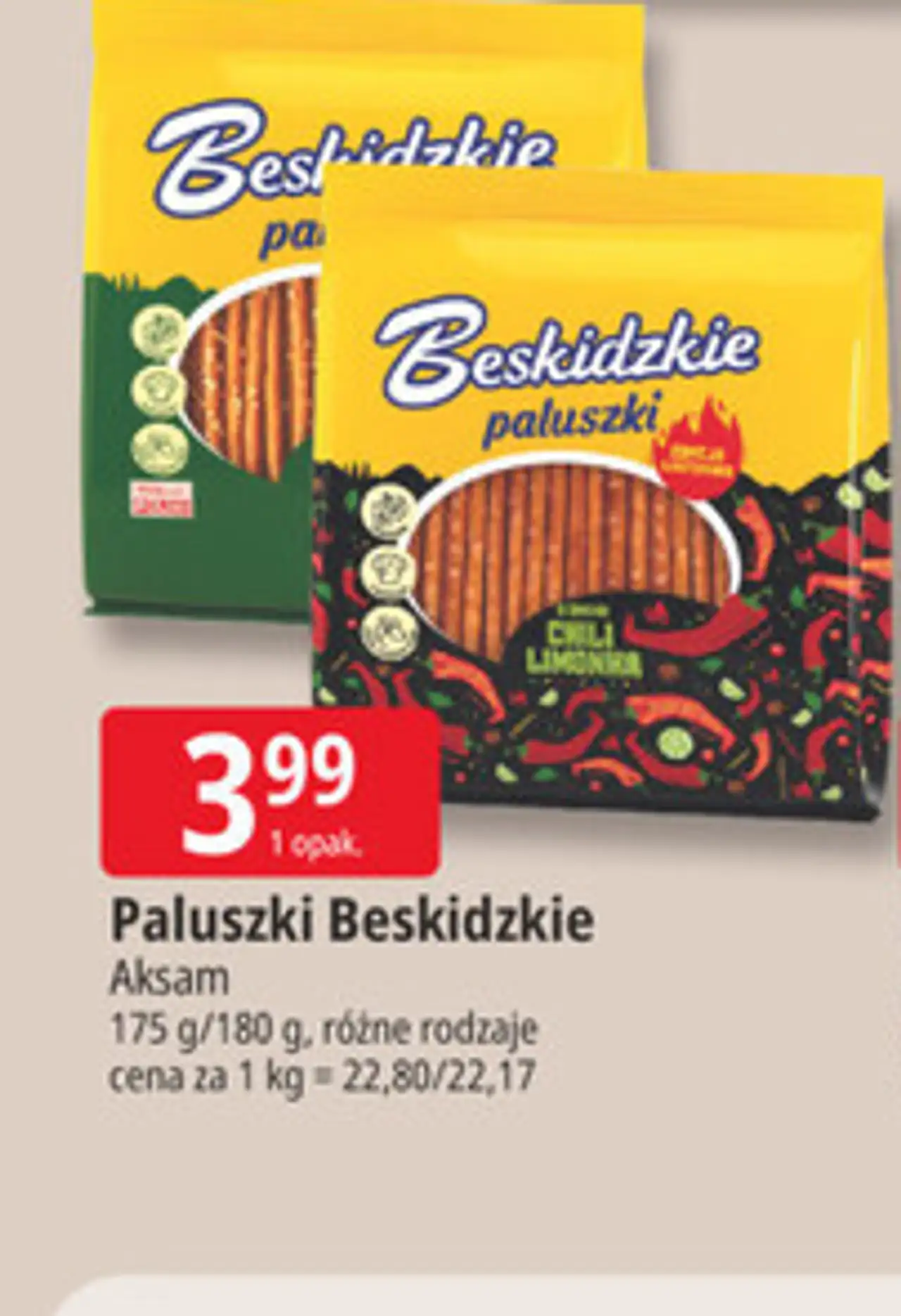 Paluszki Beskidzkie Aksam 175 g/180 g