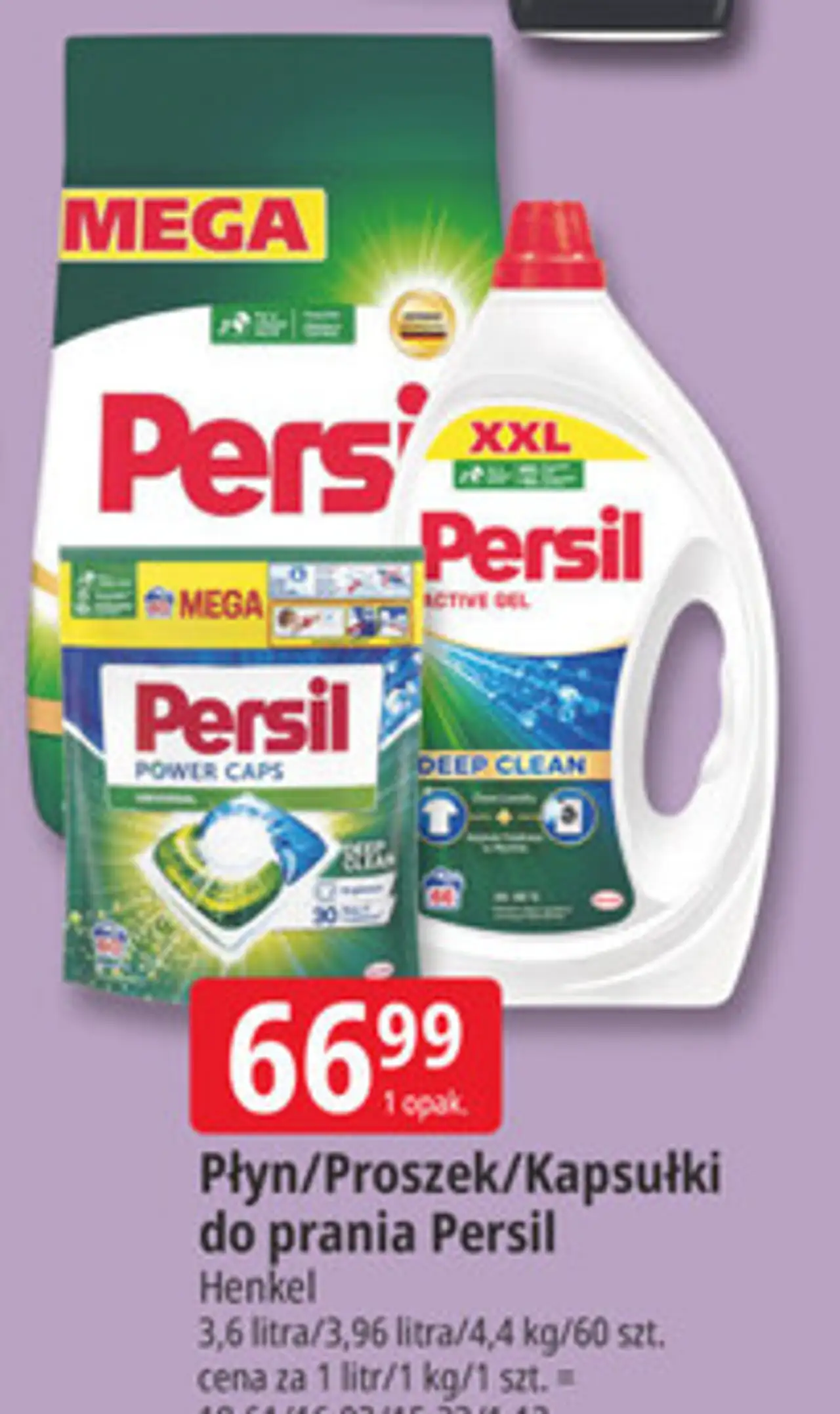 Płyn/Proszek/Kapsułki do prania Persil