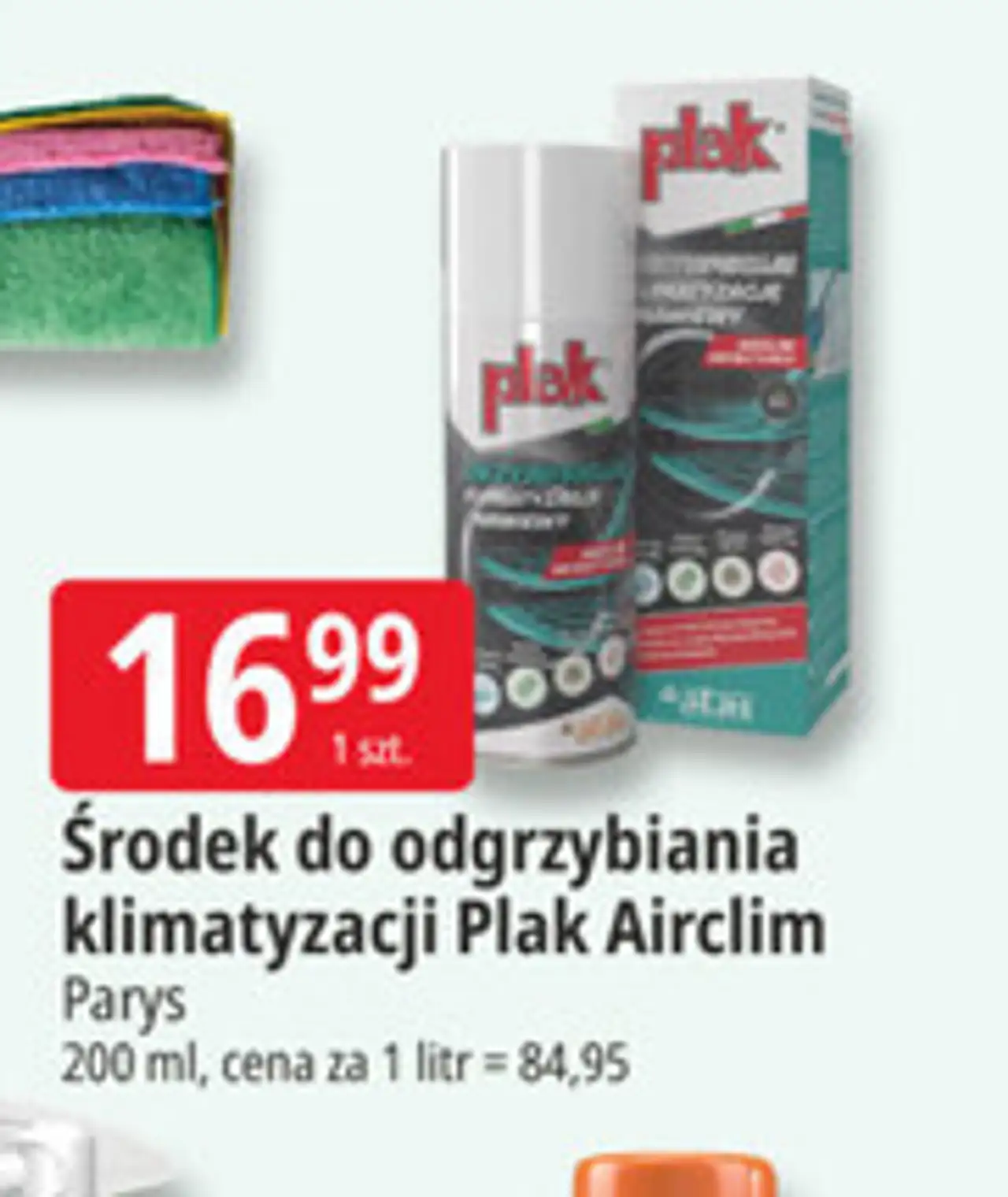 Środek do odgrzybiania klimatyzacji Plak Airclim