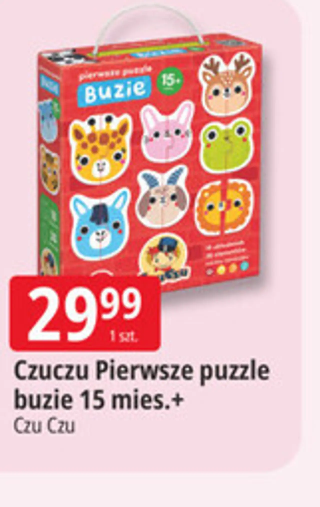 Czuczu Pierwsze puzzle buzie 15 mies.+ Czu Czu