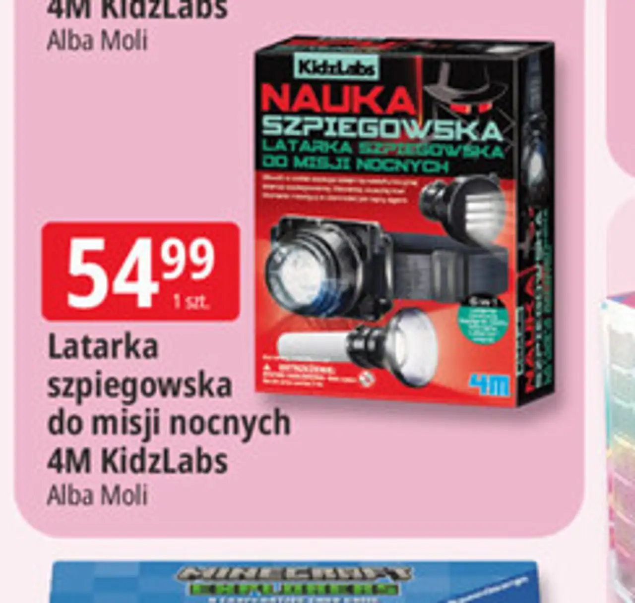 Latarka szpiegowska do misji nocnych 4M KidzLabs Alba Moli