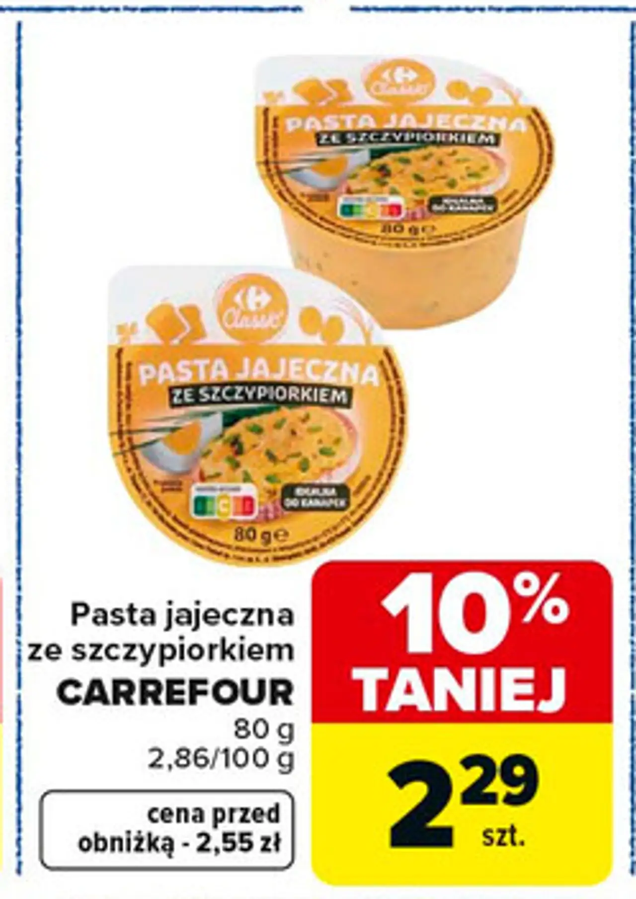 Pasta jajeczna ze szczypiorkiem CARREFOUR