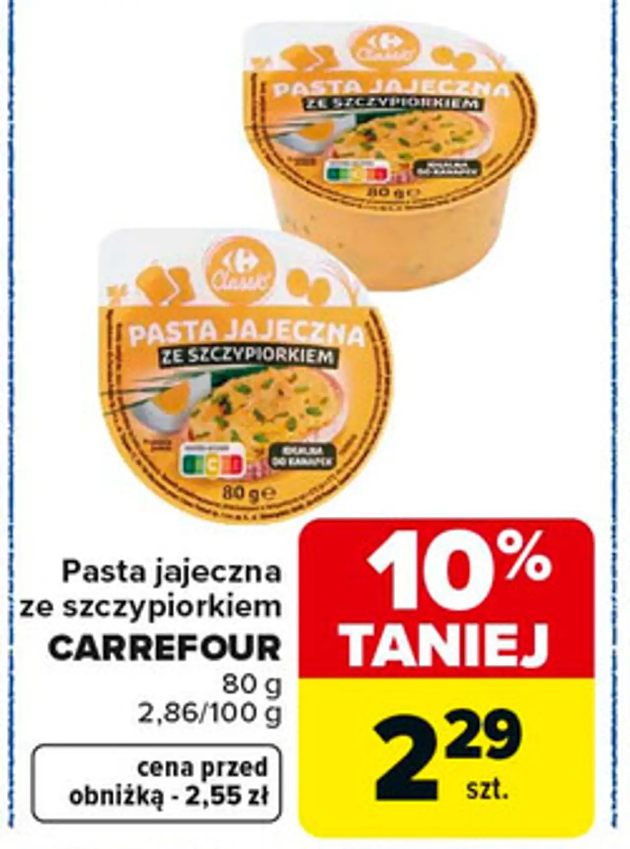 Pasta jajeczna ze szczypiorkiem CARREFOUR