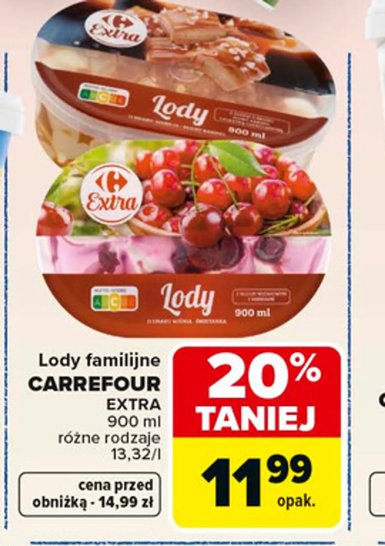 Lody familijne CARREFOUR EXTRA