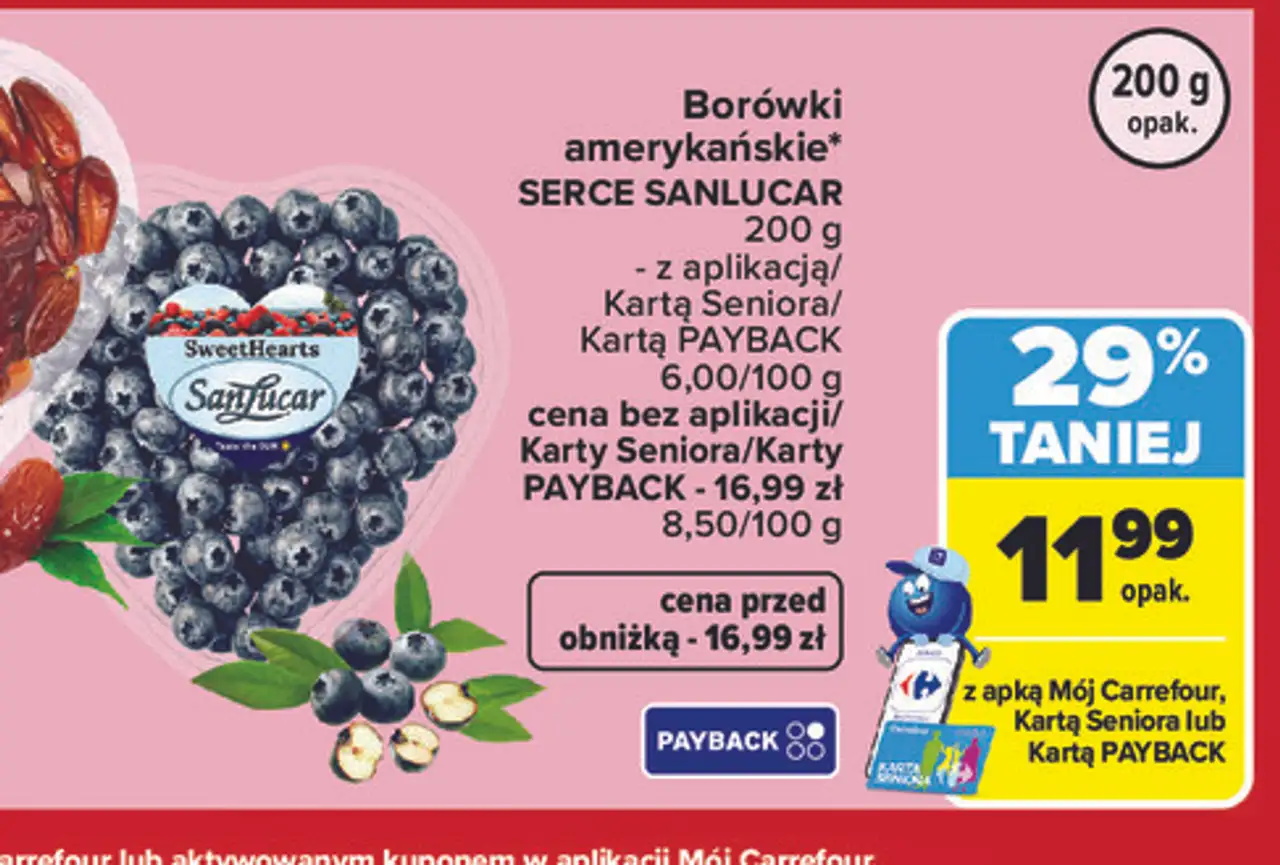 Borówki amerykańskie SERCE SANLUCAR