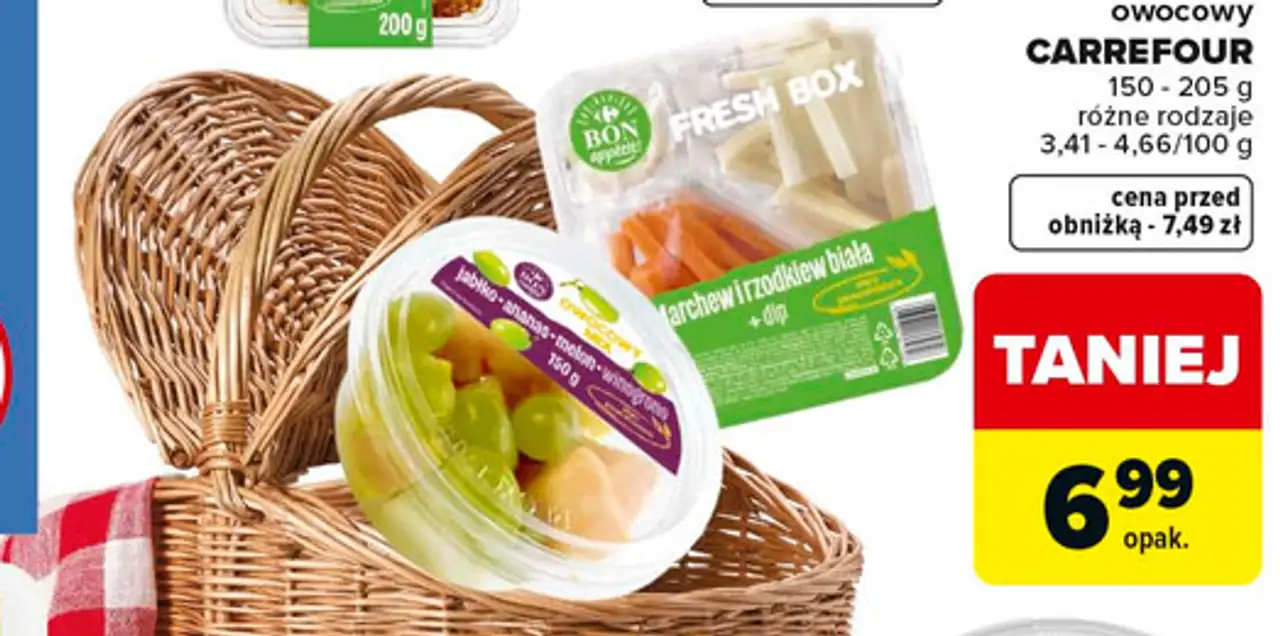 Fresh box warzywny, owocowy CARREFOUR