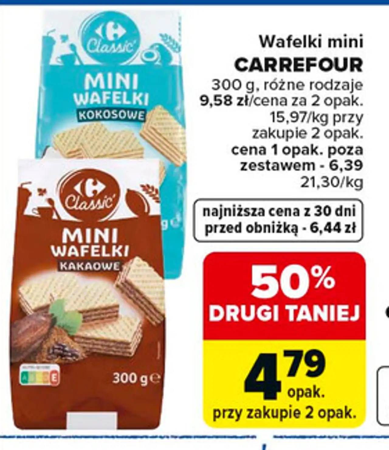 Wafelki mini CARREFOUR 300 g, różne rodzaje