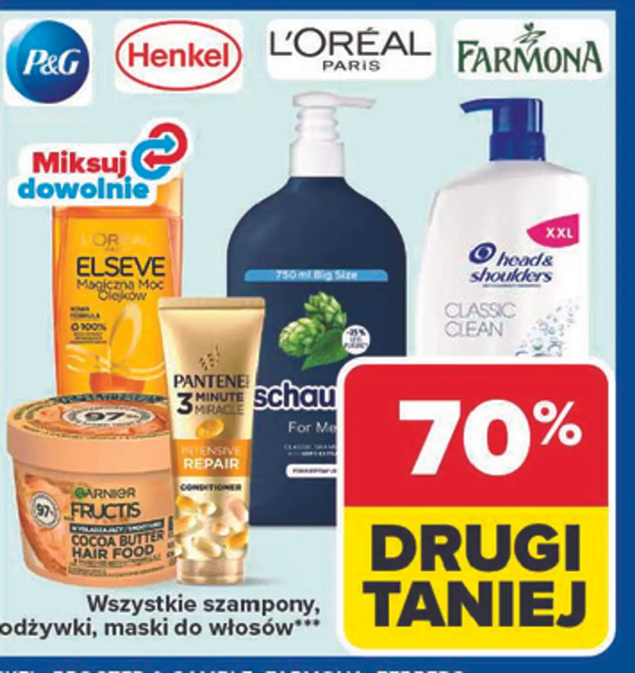 Wszystkie szampony, odżywki, maski do włosów
