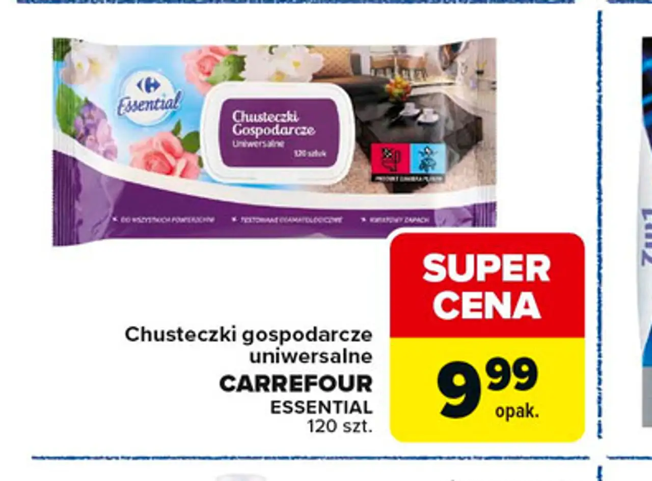 Chusteczki gospodarcze uniwersalne CARREFOUR ESSENTIAL