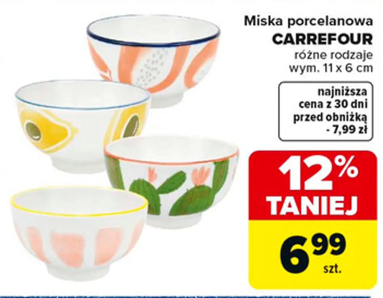 Miska porcelanowa CARREFOUR