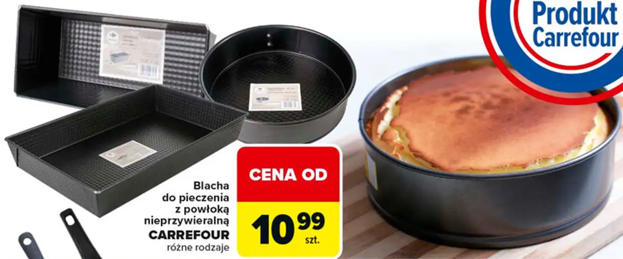 Blacha do pieczenia z powłoką nieprzywieralną CARREFOUR