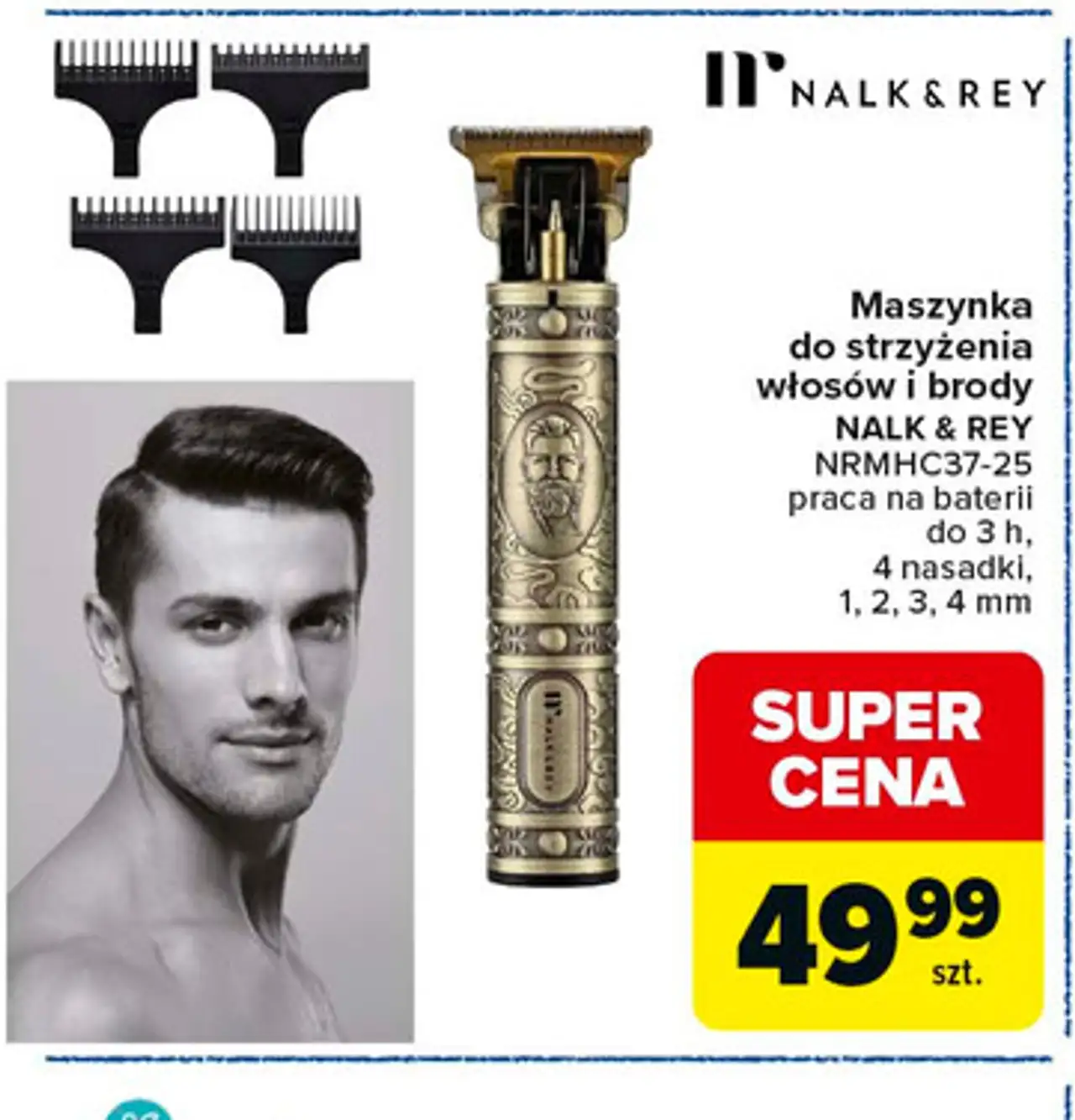 Maszynka do strzyżenia włosów i brody NALK & REY NRMHC37-25