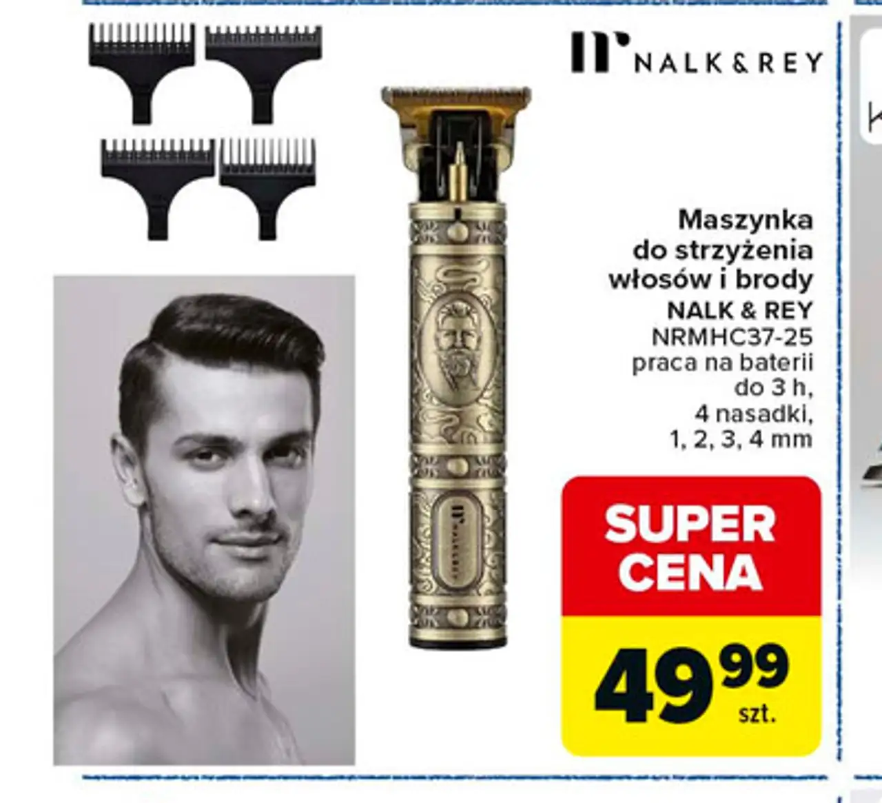 Maszynka do strzyżenia włosów i brody NALK & REY NRMHC37-25